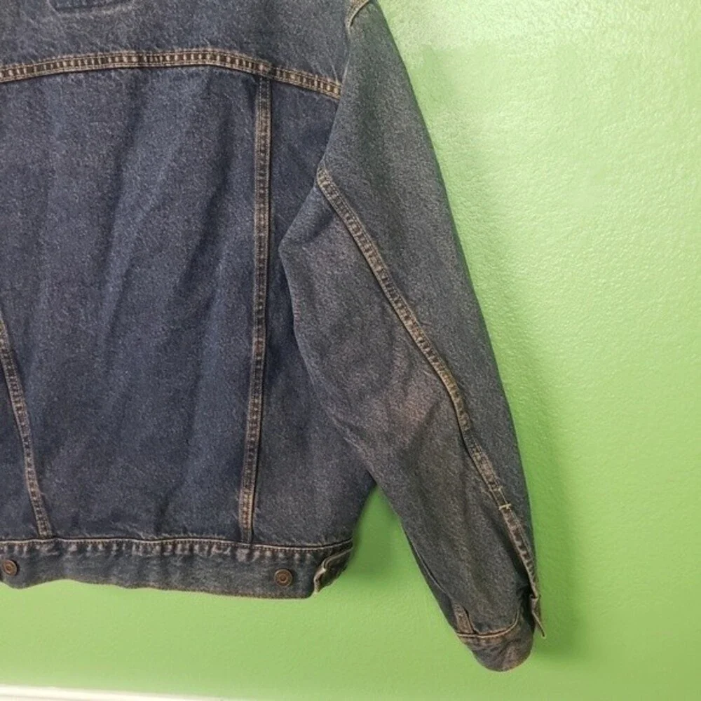 Men's Vintage Levi Strauss Signature Preimum Denim Button Up Jacket Size Small - Picture 9 of 14
